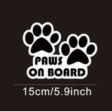 Sticker: Paws on board