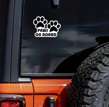 Sticker: Paws on board
