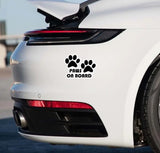 Sticker: Paws on board